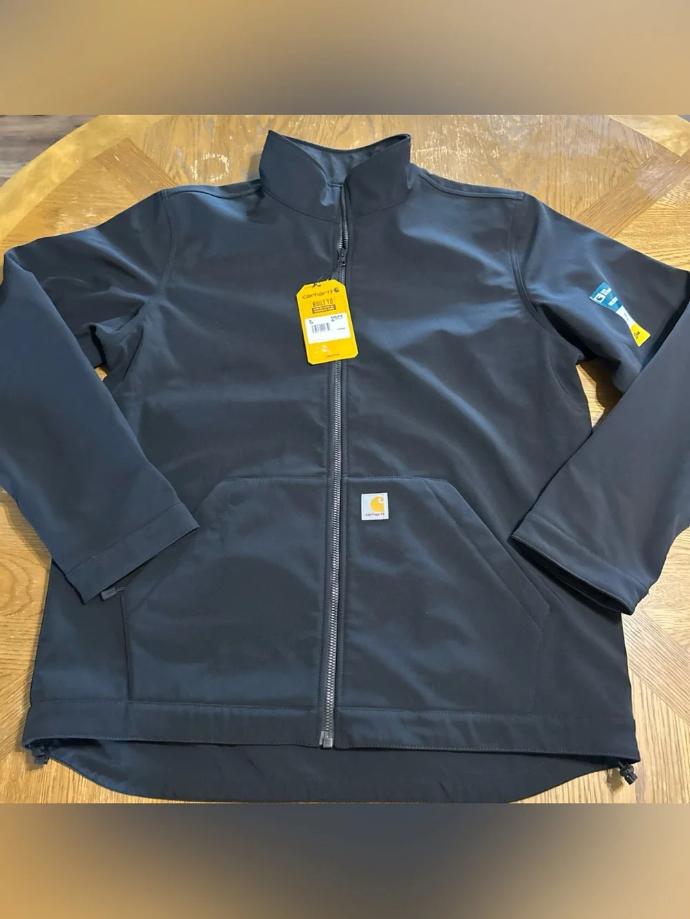 Carhartt Men's Galesburg Softshell Jacket, Black, X-Large Tall Relaxed Fit